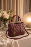 Elegant Quilted Chain Tote Handbag with Crossbody Strap (Copy)