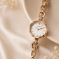Luxéra Rose Gold Crystal Link Women’s Watch